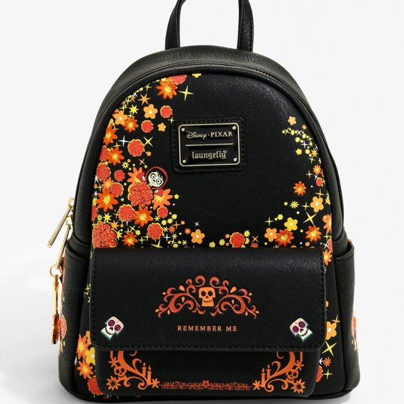 Loungefly Handbags - Loungefly Disney Pixar Coco Remember Me Mini Backpack Embroidered Floral Bag